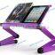 Portable standing writing desks laptop table on the bed