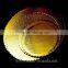 6" round gold silver corrugated glossy cake boards