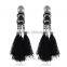 2016 A-bomb Wholesale Fashionable Golden Beaded Tassel Earrings