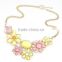 InStock Wholesale 2015 New Hot Sale Fashion Individuality Sweet Bohemia Style Flower Statement Necklace