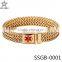 Fashion bracelet 2016 dubai gold jewelry wheat chain bracelet for men