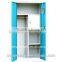 Red steel locker closet Indian style metal wardrobe