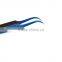 Mini Straight & Curved Tip Eyelash Extensions Tweezer In Blue Plasma Coating