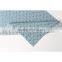 Fashionable denim blue dyed polyester spandex sun floral jacquard knitting fabric
