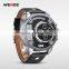 2015 Brand WEIDE 3301 Watches men Quartz Leather Strap Military Diver watch 30m Multi-function men' clrelogio masculino
