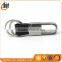 Wholesale Stainless steel leather keychain keyring