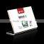  supplier new products restaurant Reserved Acrylic table sign holder