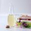 china promotional mouth blown custom bamboo lid airtight clear fancy borosilicate glass water drinking bottle