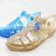 2015 latest design women jelly sandals pointed toe pvc jelly sandals for summer