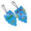 custom design silicone guitar shaped key chain