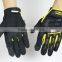 men workers protective labor gloves