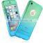 2016 New products with Tempered Glass Screen colorful 360 Full Cover Protect phone Case for iPhone 5 SE