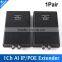 1CH IP POE Extender Coaxial Converter Extender Support Long Transmission Distance Power Coax,Range Up to 2500M,PoE-af&PoE-at