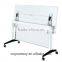 Latest steel leg design folding table office furniture table (QM-06)