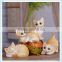 polyresin small cat satue for kids room