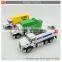 Styles die cast pull back metal toys car garbage truck for wholesale