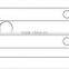 1 inch width Deluxe type Copper Spring Door Bolt