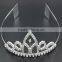 New arrived fashion rhinestone crystal silver plated princess tiara & crown wholesale