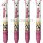 Cute cartoon pink ball pen with two different color refills