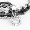 competitive price wholesale skull head bracelet leather stud bracelet