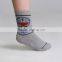 factory wholesale chirldren red/grey colorful tight socks cotton, machine cat cartoon