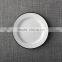 Dishwasher-Safe Dinnerware Sets Enamelware Lunch/Salad Flat Plate, Solid White With Red Rim Enamel Plates