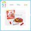 Wholesale custom high quality Wooden Pizza Party Set wood baby kids educational toy for sale