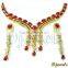Natural Ruby Necklace Sets, Bridal Necklace Sets, Diamond Jewelry