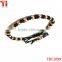 2016 New design 18K gold round beads bracelet with macrame