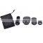 Detachable 180Degree Fisheye Lens+0.4X Wide-angle Lens+6X-10X Macro Lens Set For Mobile phones, Tablets, Pads and Notebook PCs