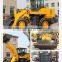 good quality wheel loader from China, 2.5 ton loader backhoe type with low price