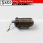 Plastic carp fishing tackle cage feeder lead sinker with swivel snap