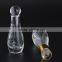 Beauty design bowling shaped 12ml empty clear pocket sized refillable perfume glass bottles with glass stick for essential oil