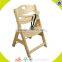 Cheap price baby high chair Restaurant Infant Feeding Antique Wood Baby High Chair W08F019