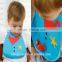 Collapsible Silicone Baby Bib Waterproof Bib Food Grade Bib