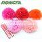 8'' Tissue Paper Pompom Garland For Festival Decoration