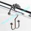 Wholesale 80mm Bathroom Metal Double Hook Curtain Ring
