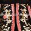 Retro Flowers Embroidered Long Sleeve Black Slim Long European Elegant Women Coat