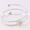 Double snap button cuff bangle twist women cuff bangle diy snap button bangle for European UAS market