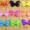 DIY fabric bow with crystals elegant flower fabric bow knot decrations wholesale fashion bow jewelry accessories