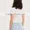 MGOO Custom Slim Fit Women's T Shirt With Contrast Binding Screen Print Rose Pattern T-shirt Wholesale China