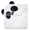 China supplier applique cotton terry security pattern animal head plush baby blanket