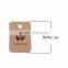 Paper Label Tags Rectangle Brown Crown Pattern 30mm(1 1/8") x 20mm( 6/8"), 1 Piece