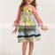wholesale stripe halter ruffle mustards pie remake kids dress