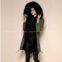 2016 Black faux fur lining and real raccoon collar winter fur parka