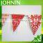 NO MOQ polyester cotton christmas flag bunting for party decoration