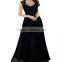 Deep- V Neck Sleeveless Vintage Maxi long party dress