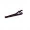 Men Tie Bar Pinch Clip Skinny Ties 2.4 Inch, Purplish Red