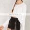 Ladies Fashion High-low Terry Sweatshirt