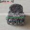 Silver Small Plastic Glitter Spring Onions Powder Hair Claw Clips For Girls Kids Mini